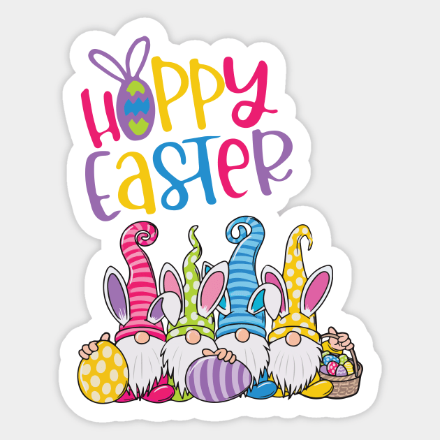 Gnome Hoppy Easter Sticker by AmazingArtMandi